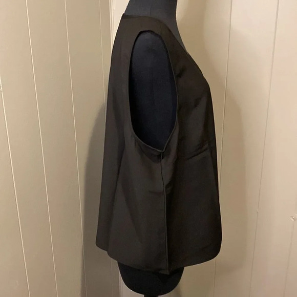 NWT J Crew Extra Large Tank Black Center Stitch Crepe - Picture 7 of 10